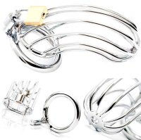 Male Chastity Device - Bird Cage - Stainless Steel