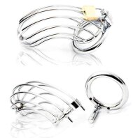 Male Chastity Device - Bird Cage - Stainless Steel