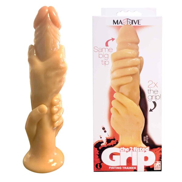Massive The 2 Fisted Grip - Cock-In-Hands Dildo 33 cm