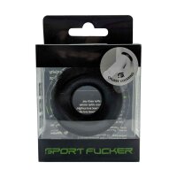 Sport Fucker Chubby Gummi Cockring Schwarz