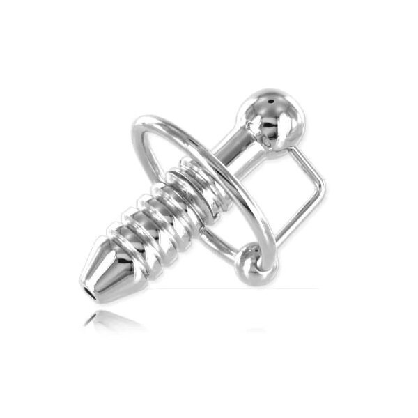 Stainless Steel Torpedo Penis Plug With &Oslash; 28 mm. Ring