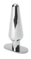 Stainless Steel Butt Plug - Medium 76 mm. long x 38 mm.