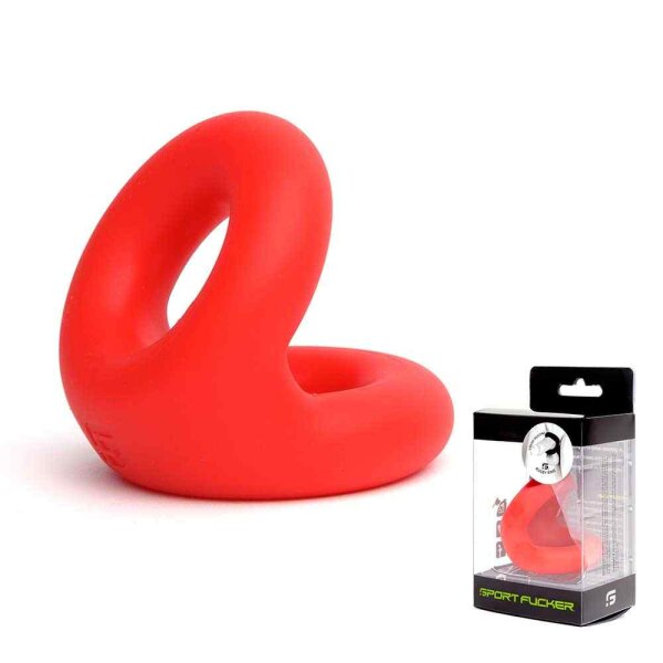 Liquid Silicone Rugby Ring Red