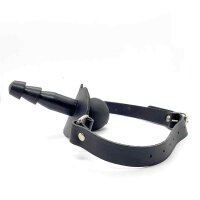 Leather - Silicone Ball Gag Lock