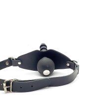 Leather - Silicone Ball Gag Lock