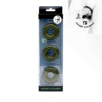 Sport Fucker Chubby Rubber Cockring 3 Pack Army Gr&uuml;n