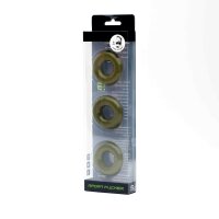 Sport Fucker Chubby Rubber Cockring 3 Pack Army Gr&uuml;n
