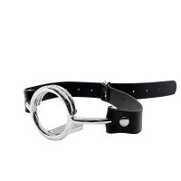 Stainless Steel Ring Gag With Tongue Depressor