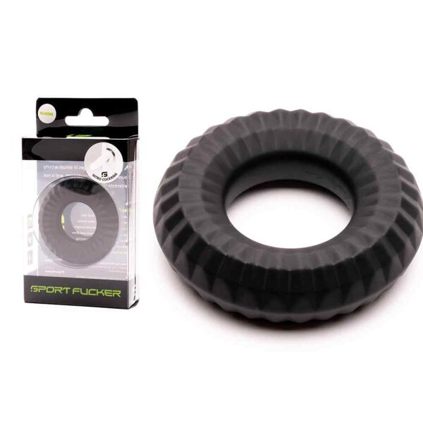 Sport Fucker Liquid Silicone Nitro Ring - Schwarz