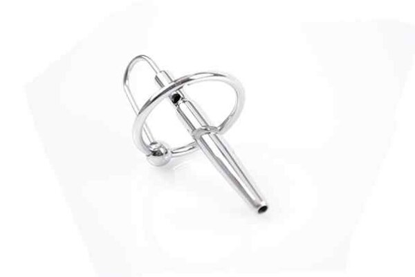 Hollow Penisplug with Glansring 28 mm