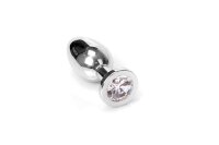 Jewel Buttplug Medium Clear