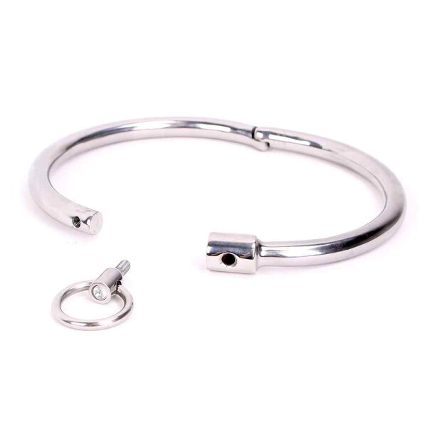 Cathedral Round Collar Keyless Gem Large