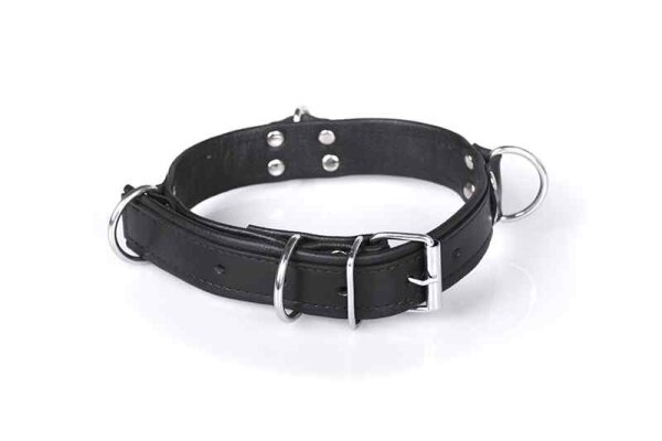 Deluxe Bondage Collar Black