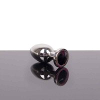 Kiotos - Jewel Buttplug Large Black 3,8 cm