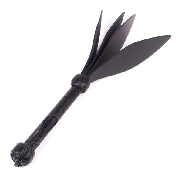 3-Fold Spade Slaper Black Leather