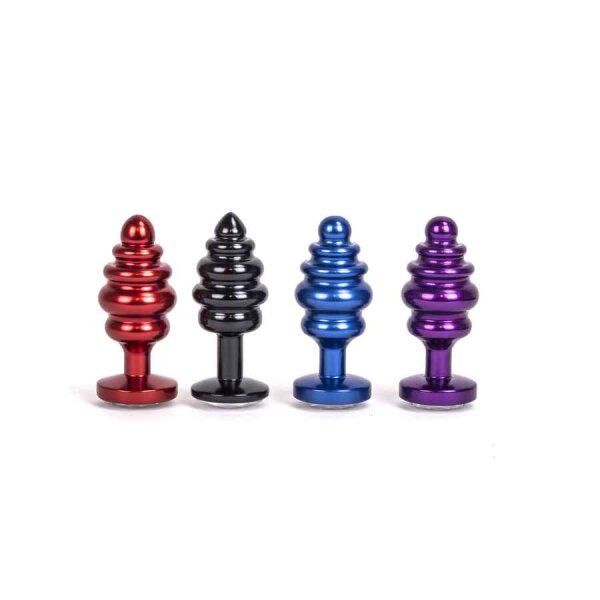 Kiotos - Aluminum Alloy Anal Plug 1 Blue 3 cm