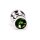 Heartshaped Jewelled Ribbed Buttplug