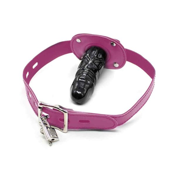 Penis mouth gag Long Pink