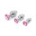 Buttplug Aluminium Pink Medium 3,5 cm
