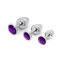 Buttplug Aluminium Purple Large
