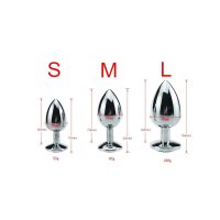 Buttplug Aluminium Red Small 2,8 cm