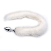Fox Tail Plug White Short