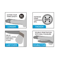Pleasure X-Tender - Vibrating Double Penis Sleeve Flesh 1