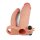 Pleasure X-Tender - Vibrating Double Penis Sleeve Flesh 1