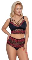 BH und Slip schwarz/rot XL