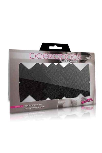 Peekabo Pasties Classic Black X