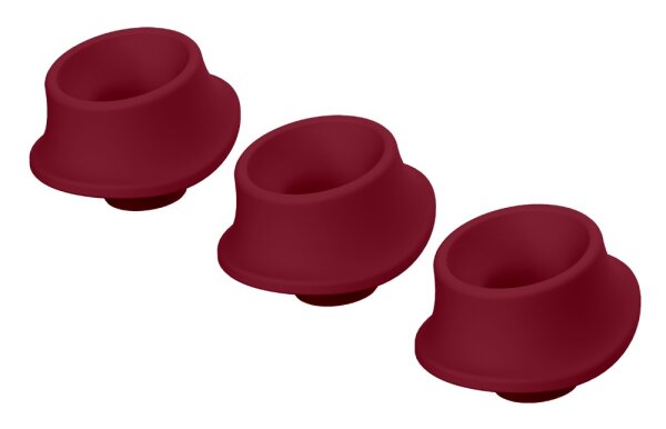 Womanizer 3x Ersatzkappen Premium 2/Classic 2 rot L