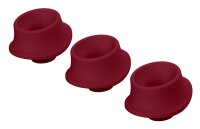 Womanizer 3x Ersatzkappen Premium 2/Classic 2 rot L