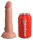 King Cock Elite 6&ldquo; Vibrating + Dual Density Silicone Cock Light