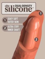 KCE 8 DD Vibrating Cock Tan