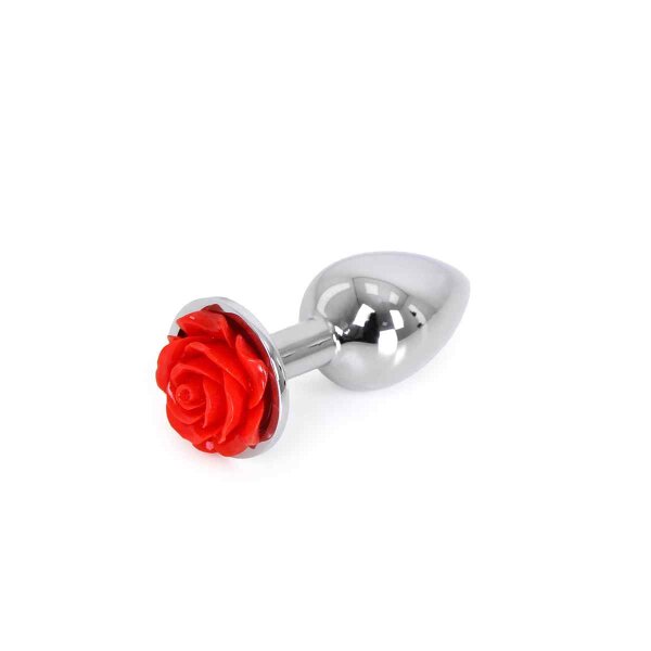 Kiotos - Aluminium Buttplug Red Rose 2,8 cm