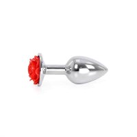Kiotos - Aluminium Buttplug Red Rose 2,8 cm