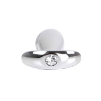 Kiotos - Steel Handle Buttplug Penis with Clear Gem 3 cm