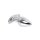 Aluminium Handle Buttplug Red Gem