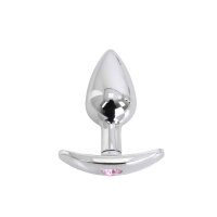 Kiotos - Aluminium Handle Buttplug Pink Gem 2,8 cm