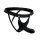 Hollow Silicone Dildo Strap-on Black