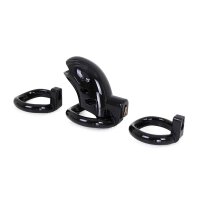 Plastic Chastity Cage Black
