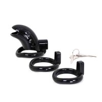 Plastic Chastity Cage Black