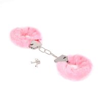 Budget Thin-Metal Pink Plush Handcuffs