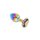 Rainbow Butplug with Gem S