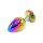 Kiotos - Rainbow Buttplug with Gem L 4 cm