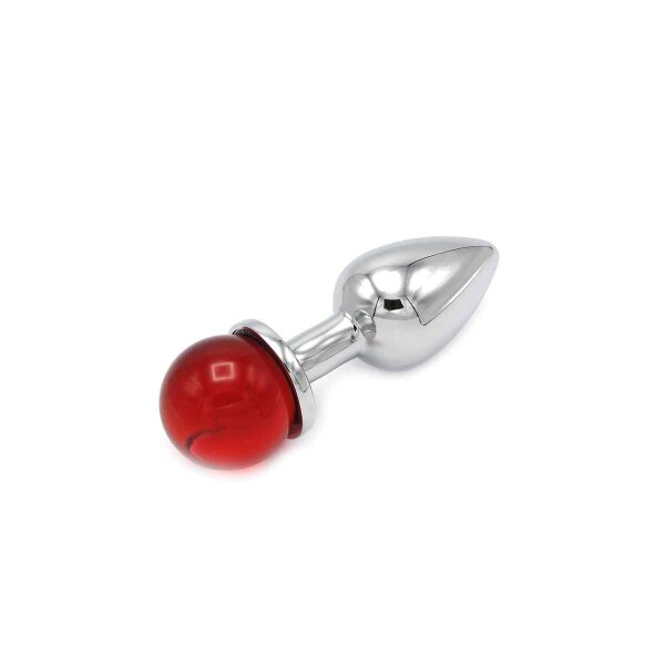 Anal Plug Ball Gem Red