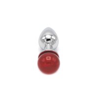 Anal Plug Ball Gem Red