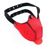 Neoprene Puppy Dog Red Mouth Mask