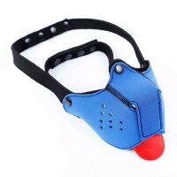 Neoprene Puppy Dog Blue Mouth Mask