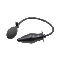 Inflated Anal Spade Plug Black